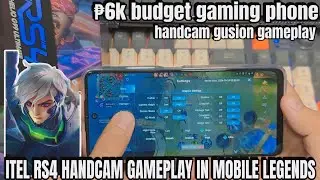 ITEL RS4 IN ML | HANDCAM GUSION GAMEPLAY OF ITEL RS4 IN MOBILE LEGENDS - Solid na for its price 😍