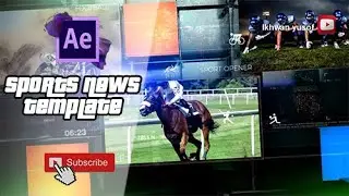 Sport news template in After Effects | After Effect Tutorial - 100% Free Download (#003 )