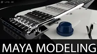 Electric Guitar 3D Modeling | Autodesk Maya 2015