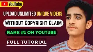 Free Unique Videos For Youtube: Upload UNLIMITED Unique Videos on Youtube Without Copyright Claim