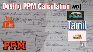 HOW TO CALCULATE PPM CALCULATION  AND %CHEMICAL 