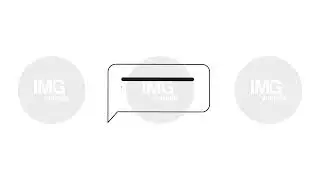 Text message box with typing three lines 2D cartoon object animation