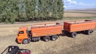 Уборка ячменя продолжается.Урожай 2021.
