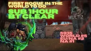 Reign BT speedrun 59:15 - Raid Lead/Rogue PoV - World #5 - NA/EU #2 - NA #1 - With raid lead comms