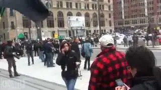 Police vs Montreal Quebec Students
