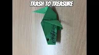 Turn TRASH into an Adorable Origami Whale!
