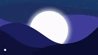 Minimalist Full Moon Clouds Live Wallpaper