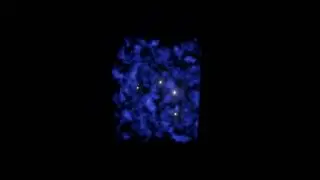 testing molecular cloud in blender 3d