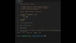 Lamda Function in python #coder #django #programming