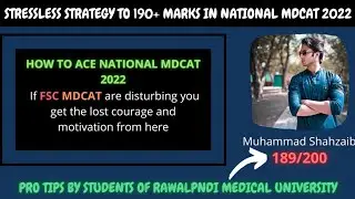 How an artist and a bodybuilder managed mdcat and scored 189/200.|How to Prepare mdcat 2022|