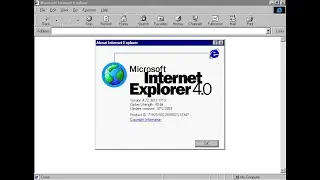 Internet Explorer 4.0 in 1997