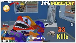 🥵22 KILLS - solo vs squad🔥 ipad view pubg mobile lite gameplay - Vishwa 8x