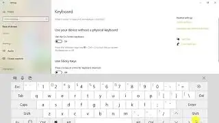 Shortcut key to Open On Screen & Touch Keyboard in Windows PC