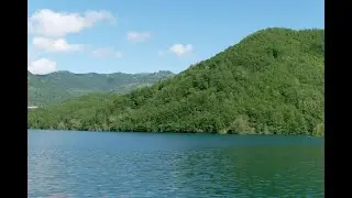 Il lago e la diga del Brugneto