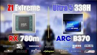 Intel Core Ultra 5 338H vs Z1 Extreme: The New Handheld King? (ARC B370 vs 780M) TDP 30W