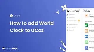 How to add a World Clock to Ucoz