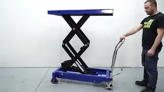 Referencia: 10152 / Mesa elevadora manual 800 kg, Asa desmontable