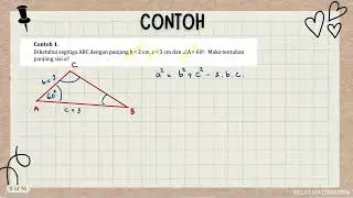 Diketahui segitiga ABC, tentukan panjang sisi a? | Aturan kosinus | Trigonometri | Matematika SMA