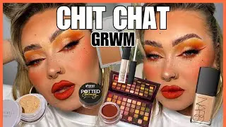 EXCITING NEWS! 😭😇🤩 | Peachy? Orange? You decide lol | Full Glam Makeup Tutorial 🍑