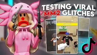 TESTING VIRAL MM2 TIKTOK GLITCHES.. (Murder mystery 2)