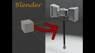 3D моделирование молота в Blender/modeling hammer in blender | timelaps