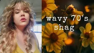 70's shag for fine natural wavy hair | Curly Girl Method Wash Day