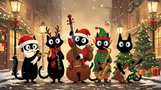 Black Cats Deep Bass Christmas Jazz: Cozy Holiday Groove for Focus & Productivity