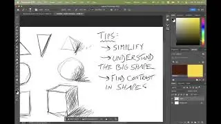 Using geometric shapes for cartoon characters