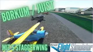 Borkum-Juist mit 5 Staggerwing