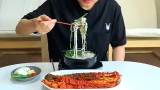 돼지국밥 & 실비김치 & 실비파김치 먹방 (마지막3탄) | dwaeji gugbab very Spicy Kimchi & very Spicy pagimchi mukbang