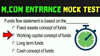 Mcom entrance exam preparation 2020 l Mock test part 1 l mcom entrance questions and answers