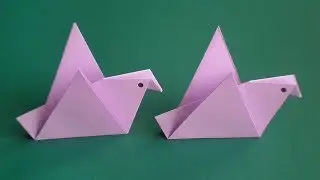 оригами птица, как сделать оригами птицу // origami bird