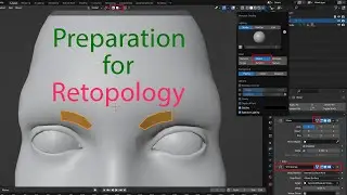 Подготовка к ретопологии в Blender