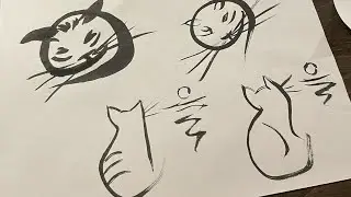 Рисуем кошечку. Мастер класс по каллиграфии от художника Тараса Сафронова