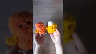 Пасхальные пушистики из пряжи 😍