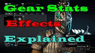 For Honor Gear Stats Explained