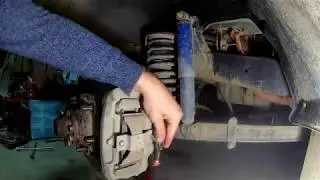 Replacing brake pads on a UAZ Hunter