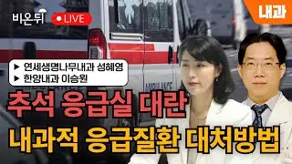 [내몸에닥터] 추석 응급실 대란, 내과적 응급질환 대처방법 / 연세생명나무내과 성혜영, 한양내과 이승원