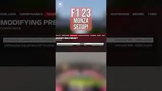 #F123 Monza Setup! 🏎️ #shorts