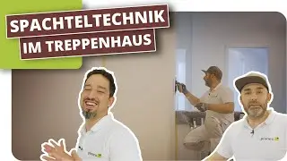 Spachteltechnik im Treppenhaus