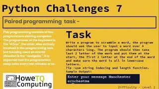 Python challenges level 2 challenge 7