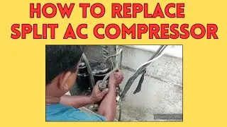 How to change split ac compressor with gas charge #accompressor #accompressorchange #acrepair #ac