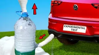 Foam Machine From a Car Exhaust Pipe