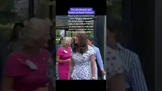 The rules are set it’s protocol! Meg keeps up her smile  well done!!#shorts #meghanmarkle