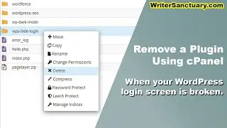 How to Remove a Plugin from WordPress Using cPanel
