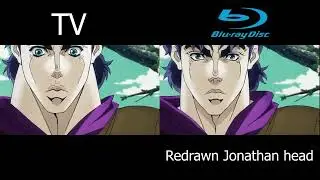 JJBA Ep 4 TV vs Blu ray
