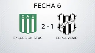 EXCURSIONISTAS 2 EL PORVENIR 1 - GOLES