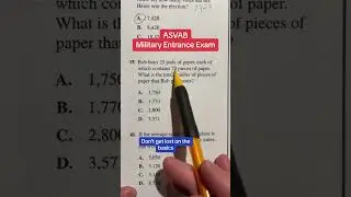 ASVAB Arithmetic Reasoning #17 Question Walk Through