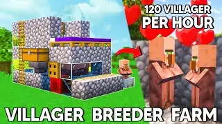 EASY VILLAGER BREEDER FARM Minecraft Java 1.21