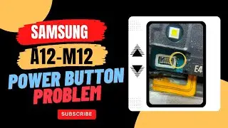 SAMSUNG GALAXY A12 POWER BUTTON NOT WORKING CABLE  BROKEN FIX